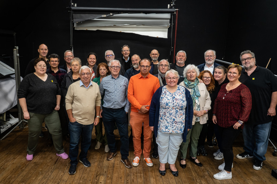 Photo des participants au repas de l'AG